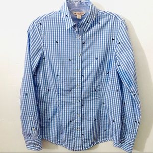 Brooks Brothers | Rose Embroidered Shirt